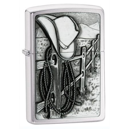 Zippo 2024 Zippo Resting Cowboy, Pewter Emblem ZIP-24879